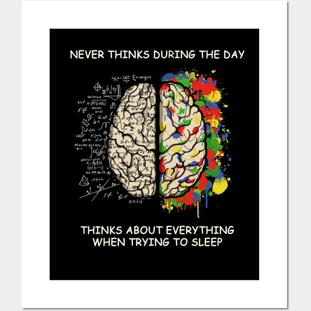 Never thinks during the day Wall Art by EricaScarletta